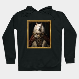 Regal Samoyed - Medieval Russian Tsar (Framed) Hoodie